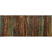 vidaXL Hoofdbord 200 cm massief gerecycled hout meerkleurig