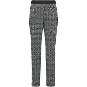 Comma Leggings zwart / wit