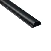 D-Line Kabelgoot Zelfklevend Halfrond 50x25mm 1,5m Zwart