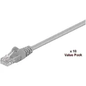 Microconnect V-UTP510VP, 10 meter, Cat5e, U/UTP (UTP), RJ-45, RJ-45, grijs