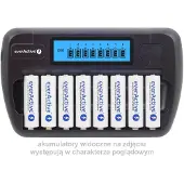 EverActive NC800 Universele LCD Batterijlader voor AA/AAA NiMH & NiCd - 8 kanalen met Refresh-functie