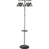 BRASQ Kapstok Stockholm CS500 – Staande kapstok met 6 hangers + paraplu-houder – Zwart