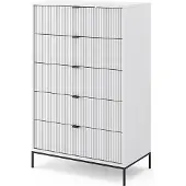 Vicco Eliza Ladekast – 76 x 120 cm met 5 laden Wit