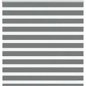 vidaXL Zebra rolgordijn 145x150 cm stofbreedte 140,9 cm donkergrijs