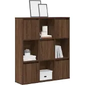 vidaXL Boekenkast 89x24x101,5 cm bewerkt hout bruin eikenkleurig