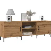 vidaXL Tv-meubel 150x30x50 cm bewerkt hout artisanaal eikenkleurig