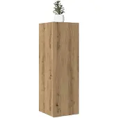 vidaXL Tv-meubel 30,5x30x90 cm bewerkt hout artisanaal eikenkleurig