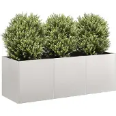 vidaXL Plantenbak 120x40x40 cm roestvrij staal