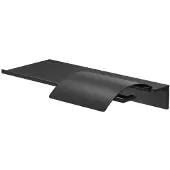 Geesa Planchet met Toiletrolhouder Met Klep Leev 28 cm Zwart