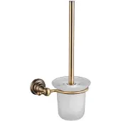 Sapho Diamond Wandgemonteerde toiletborstel, matglas, brons