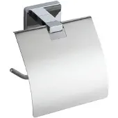Aqualine Apollo toiletrolhouder met deksel, chroom