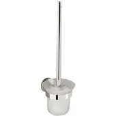Aqualine Samba Wandgemonteerde toiletborstel, matglas, chroom