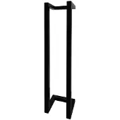 Sanilux Reserverolhouder Staal 45x10x13cm Mat Zwart