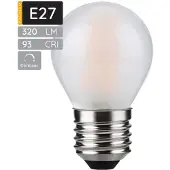 SPL E27 LED Lamp 4W Dimbaar - CRI 93 - Extra Warm Wit - LED Filament G45 - Melkglas - Vervangt 30W - Per Stuk