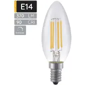 SPL E14 LED Lamp 4W Dimbaar - CRI 90 - Extra Warm Wit - 2500K - LED Filament Kaars C35 - Vervangt 33W - Per Stuk