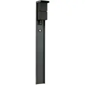 Merkloos Tuinpaal Wandcontacdoos + RA 2-voudig - 16A 250V - IP55 - Antraciet