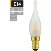 SPL E14 LED Lamp 1.8W Dimbaar - CRI 93 - Melkglas - Extra Warm Wit - 2000K - LED Filament Kaars Vlam C23 - Vervangt 10W - Per Stuk