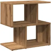 vidaXL Nachtkastje 50x30x51,5 cm bewerkt hout artisanaal eikenkleur