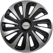 Michelin Wieldoppen 14 inch - NVS - Zilver/zwart (set van 4)