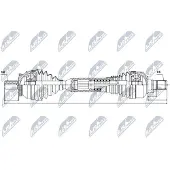 NTY Aandrijfas NPW-VV-063