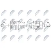 NTY NPW-KA-360 Aandrijfas