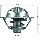 MAHLE ORIGINAL TX 118 82D Thermostaat, koelvloeistof