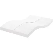 vidaXL Schuimmatras 7 zones hardheid 20 ILD 140x210 cm wit
