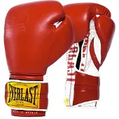 Everlast 1910 Sparring Hook&loop Artificial Leather Boxing Gloves Rood 16 oz