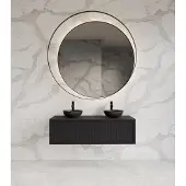 Gliss Design Heronimus badmeubel met ribbelfront 120cm black veneer