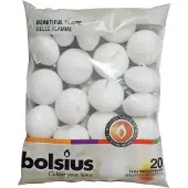 Bolsius Drijfkaars Wit 4,5 Uur D 4 H 2,5 Cm 20 Stuks