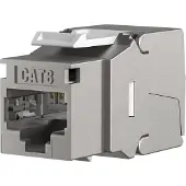 Efbe-Schott Keystone RJ45 | Cat8 S/FTP (Geaard, Zink)