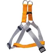 Nobleza Y-tuigje hond - Nylon - Maat M - Oranje met grijs