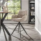 Meubelplaats Barstoel lounge. VPE2 - Rich zandkleur - barstoelen set van 2