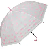 Clayre & Eef Kinderparaplu Ø 88x71 cm Roze Wit Kunststof