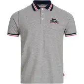 Lonsdale Shirt 'Occumster' navy / grijs gemêleerd / rood / wit