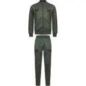 TAPOUT Joggingpak 'Punkass Track' kaki / olijfgroen / zwart