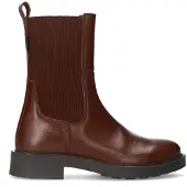 Manfield Bruine leren chelsea boots | Maat 37