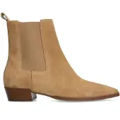 Manfield Beige suède chelsea boots | Maat 38
