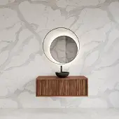 Gliss Design Onderkast heronimus 90x45x35 cm met topplaat walnut
