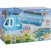 Bluey - 3 in 1 Transformerend Vliegtuig Speelset - Incl. Bluey en Bingo speelfiguren - Meer dan 25 geluiden