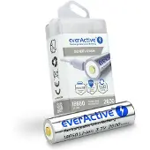 EverActive 18650 3.7V Li-ion 2600mAh oplaadbaar micro USB batterij