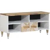 vidaXL Tv-meubel 100x33,5x46 cm massief mangohout