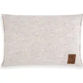 Knit Factory Noa Sierkussen - Beige - 60x40 cm - Kussenhoes inclusief kussenvulling