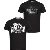 Lonsdale Shirt 'Kelso' nachtblauw / zwart / wit