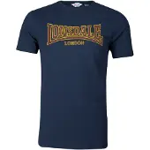 Lonsdale Shirt navy / geel / bourgogne
