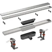 Easy drain Compact Douchegoot 70x6,4x6,5 cm RVS