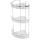 Plieger Solid Doucherek - Hoekplanchet - 3 Laags - Draadmodel - Chroom
