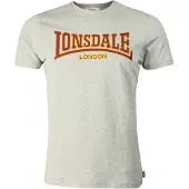 Lonsdale Shirt 'Classic' geel / grijs / donkerrood