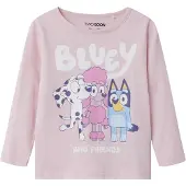 TWO SOON Shirt 'Bluey' lichtblauw / pink / rosé / wit
