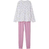 TWO SOON Nachtkledij smoky blue / mosterd / pink / wit